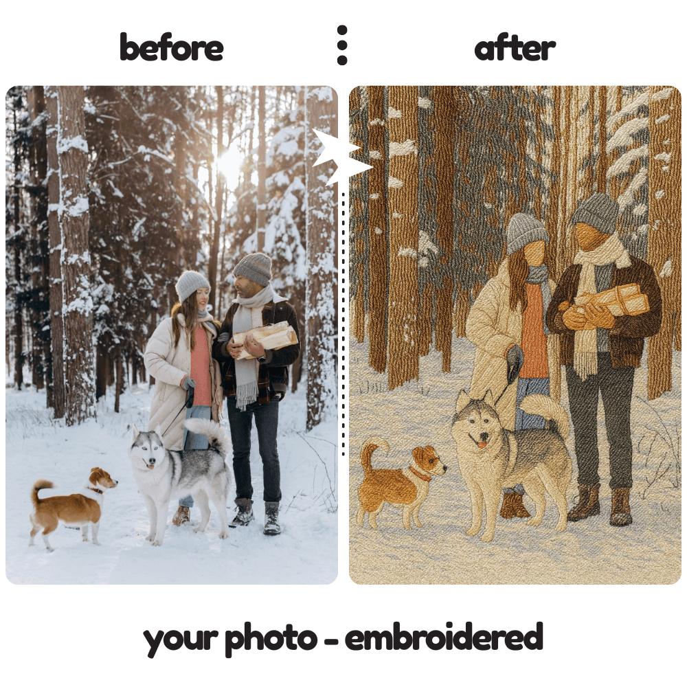 Custom Embroidery Art From Your Photo